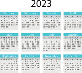 calendar for 2023