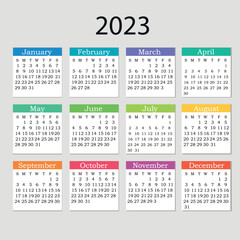 calendar for 2023