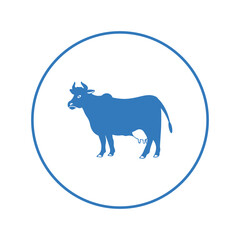 Dairy milk farm jersey cow icon | Circle version icon |