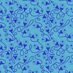 Illumination seamless light heart bulbs pattern for Christmas wrapping and valentines print and kids accessories