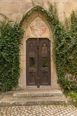 Fototapeta na wymiar old chapel door