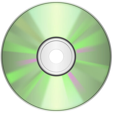 glossy cd or dvd vector
