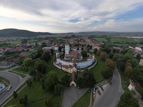 Fortified Evangelical Church Harman in Romania , pictures taken with a drone.
