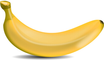 banana isolated on transparent background vector