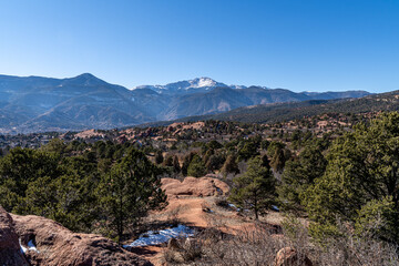Colorado red stones mountain landscape