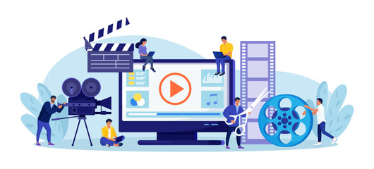 Motion design studio. Designers, animators, storytellers creating motion graphic content. Multimedia content, video post production and footage editing. Computer animation, special effects design