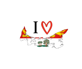 I love Prince Edward Island inspirational quote with map.