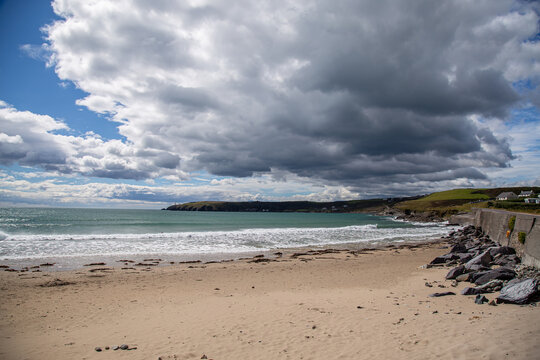 Scenic view of Red Strand Beach in Ardfield, County Cork, Ireland