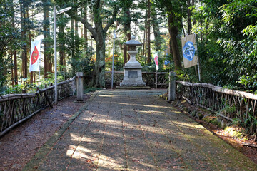 仙台青葉神社の参道の風景