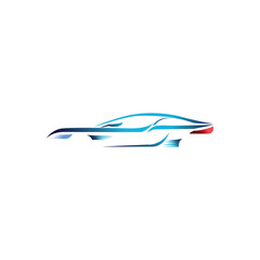 Obraz na płótnie Canvas auto car logo simple design illustration vector
