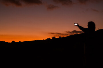 Obraz premium Atardecer en el Mirador Juan Dieguez Olaverri