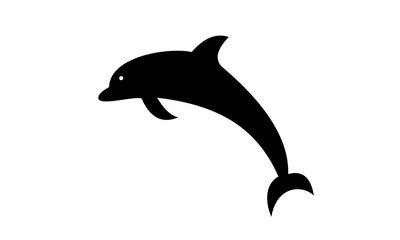 black dolphin silhouette logo