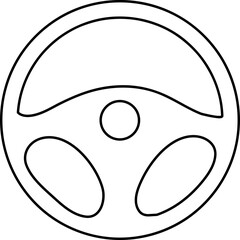  steering wheel - vector icon illustration on white background..eps