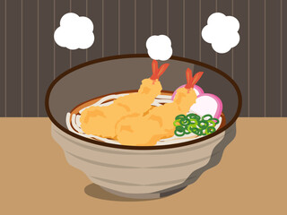 きつねうどん　背景あり　4:3