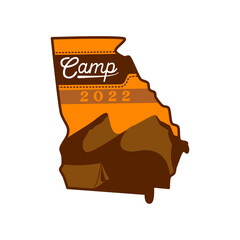 camp tent vector illustration