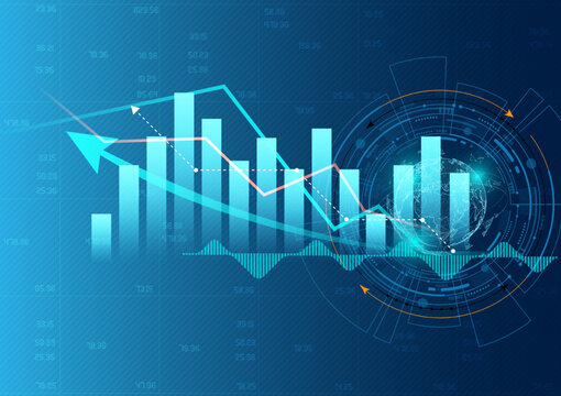 stock market finance graph pattern background image