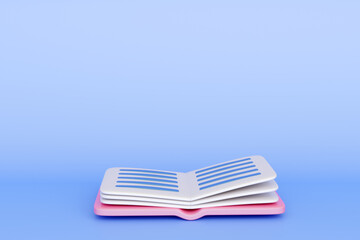 Open book. Concept of business idea, education or school element. 3d high quality render