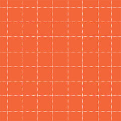 Abstract red square fabric pattern, white dashed line quilt pattern, bed sheet pattern, handkerchief pattern.