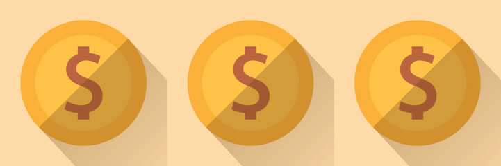 abstract orange background with circles