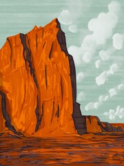 Obraz na płótnie Canvas Landscape Mountain Art