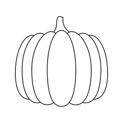 Coloring page with Pumpkin for kids