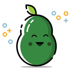 green apple cartoon