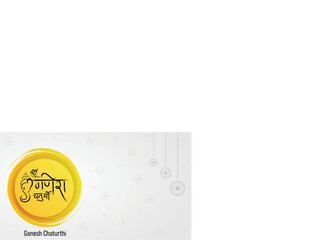 ganesh chaturthi hindu festival greeting design