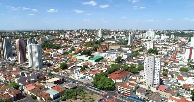 aerial view of the most visited tourist spots in the city of uberaba
