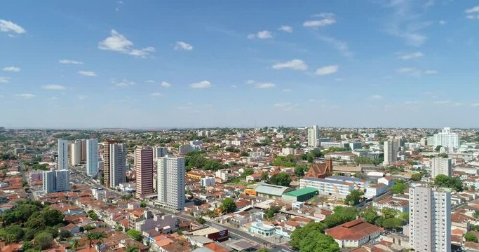 aerial view of the most visited tourist spots in the city of uberaba
