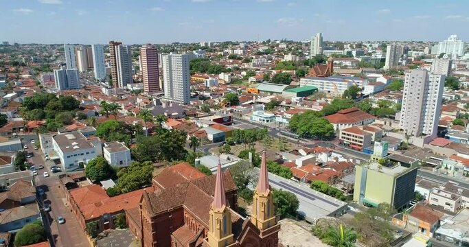 aerial view of the most visited tourist spots in the city of uberaba
