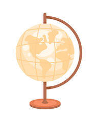 antique sphere world map