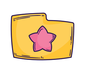 folder file with star
