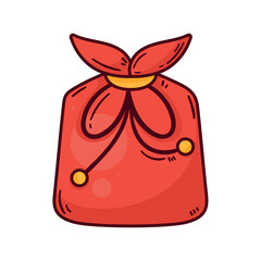 red chuseok gift packing