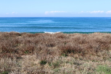 Coast of the Mediterranean Sea in northern Israel.