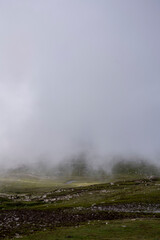 clouds over mountain 