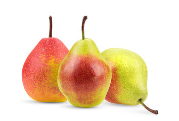 Pear isolated on alpha layer