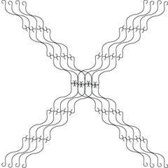 Pattern background from geometric shapes, black and white stripes. For destroying gift wrap book cover clothes table cloth.