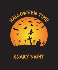  Halloween time t-shirt design.