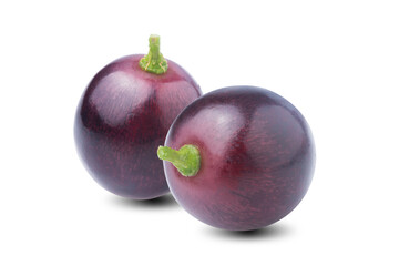 fresh grapes on isolated white background with clipping path.