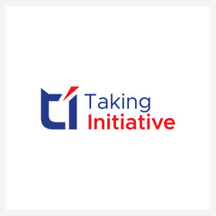 Creative initial letter TI for business
