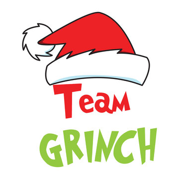 Team Grinch Vector Illustration With Hat