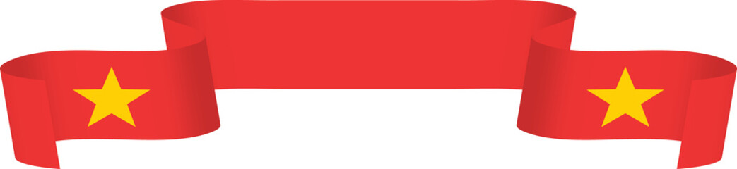 Obraz premium Vietnam flag ribbon ornament for independence day