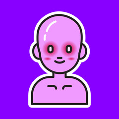 Cute Tuyul - Indonesian Ghost Vector Illustration