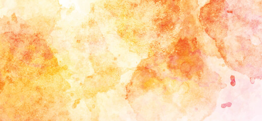 Yellow watercolor background for your design