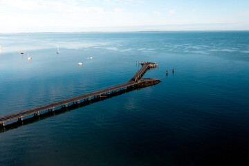 Fraser Island pier and sea