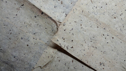 古い日本の和紙　伝統工芸　手作り　職人　背景