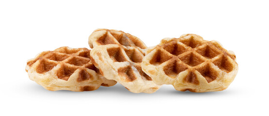 Waffles isolated on white