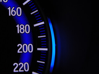 speedometer close up
