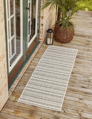 Modern stripped outdoor area rug carpet