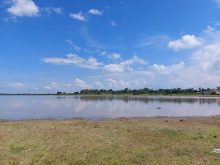 lake and clouds